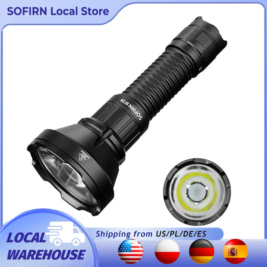 Sofirn SF26 Tactical Rechargeable LED Flashlight With USB C Charging