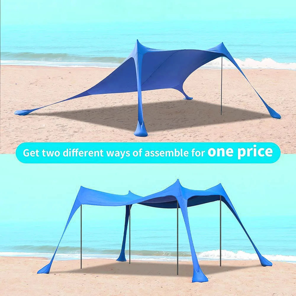 Portable Outdoor Camping Canopy Tent for Beach Lawn and Picnics