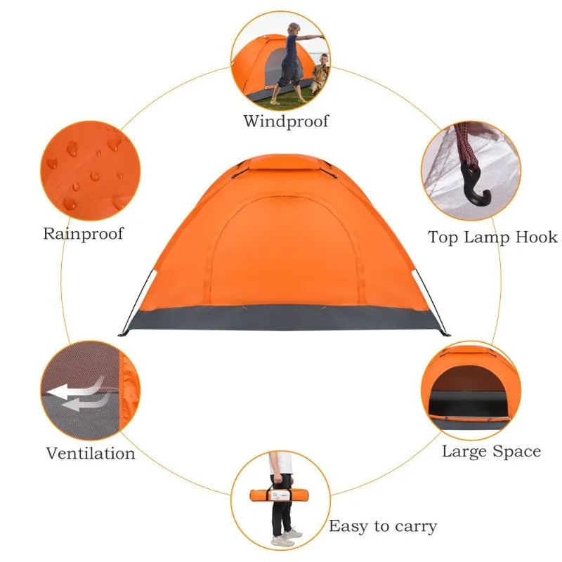 Waterproof Portable Camping Tent For Outdoor Hiking Adventures
