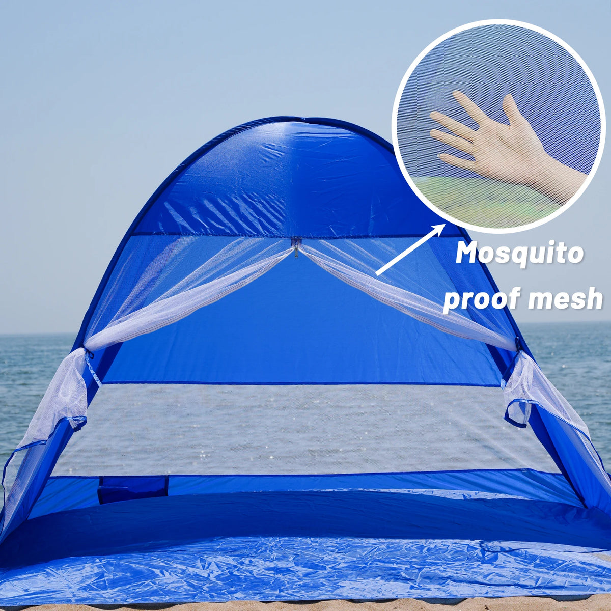 Automatic Beach Camping Tent with UPF 50 Sun Protection
