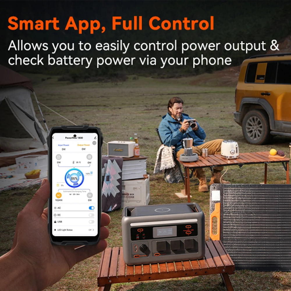 OSCAL Portable Solar Generator With LiFePO4 Power Station