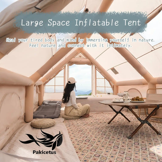 Pakicetus Inflatable Camping Tent With Manual Pump For Family Adventures