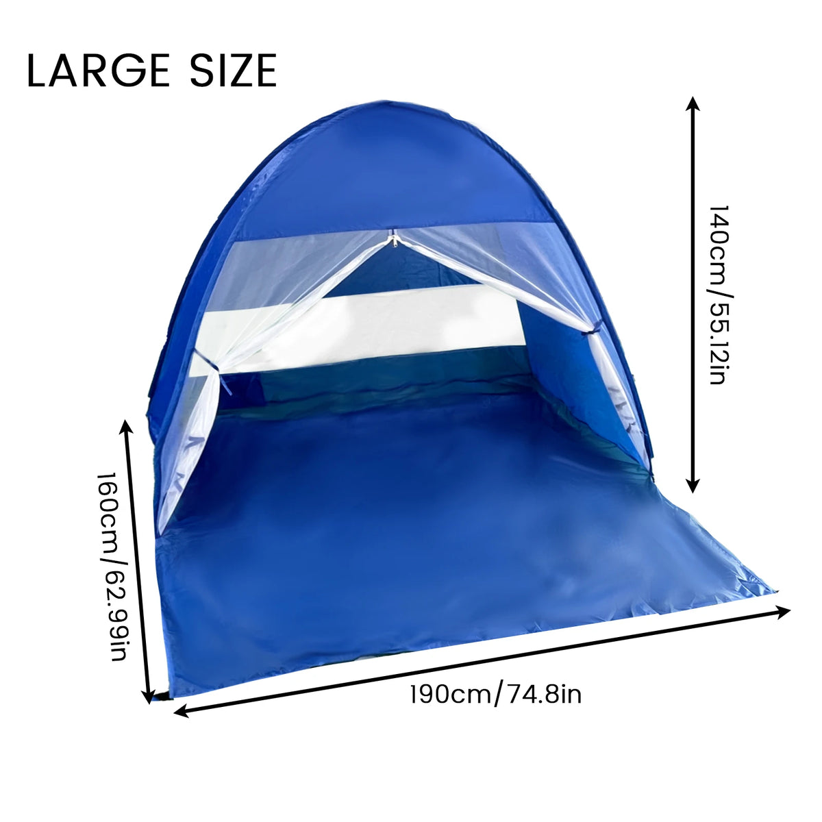 Automatic Beach Camping Tent with UPF 50 Sun Protection