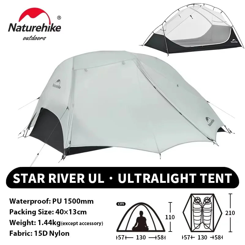 Naturehike Star River Ultralight Waterproof Backpacking Tent for Hiking