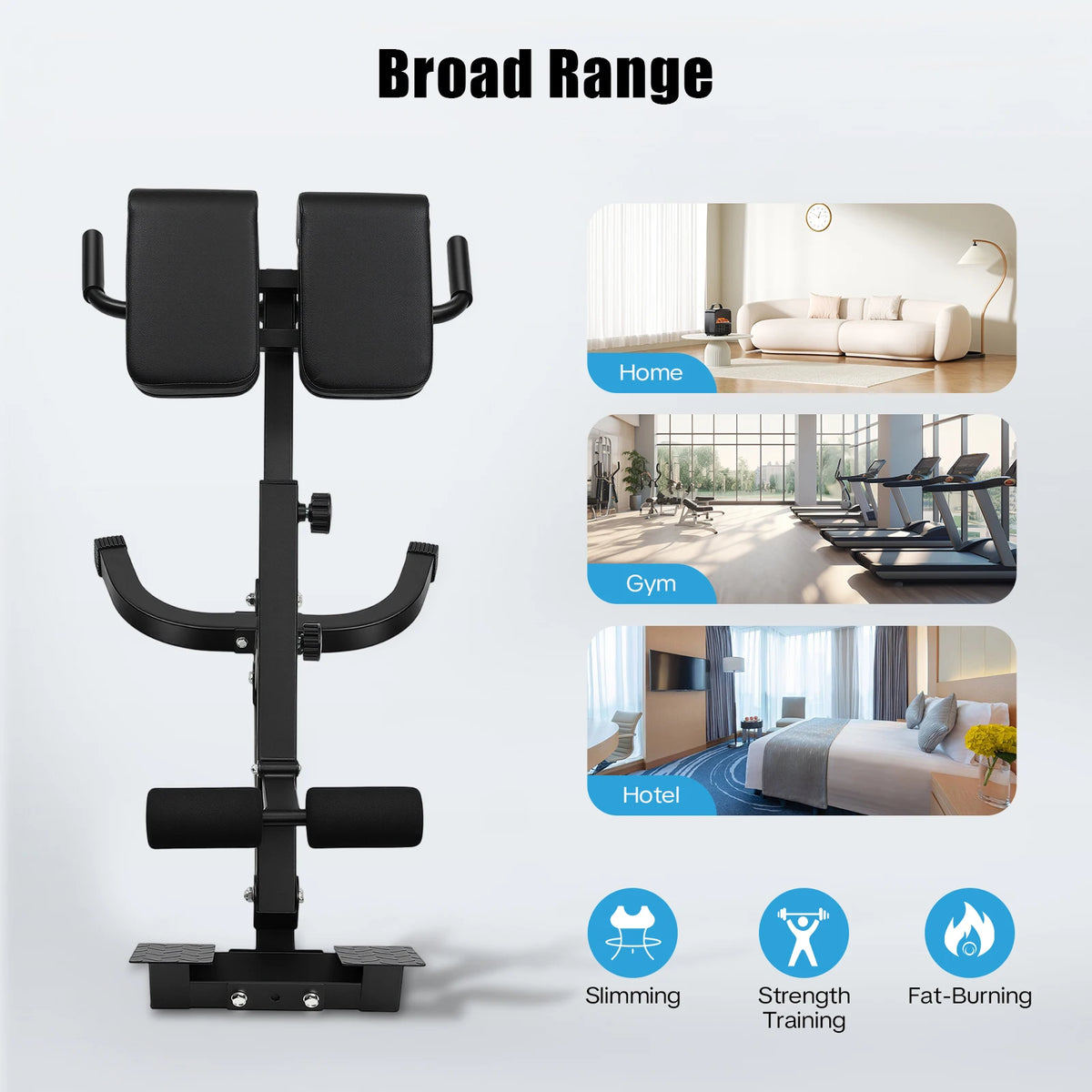 Roman Chair Back Extension Machine For Strength Training Home Gym