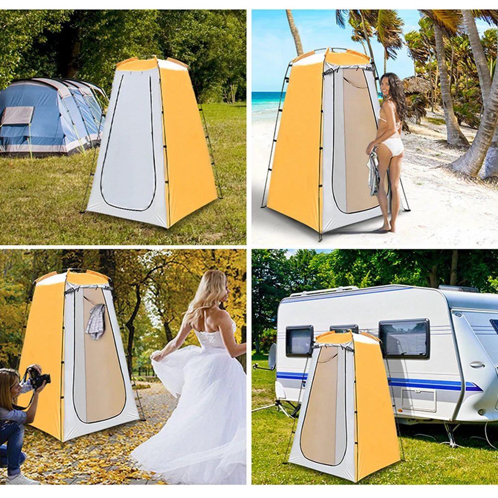 Folding Beach Bathing Privacy Shelter With Waterproof Sunshade