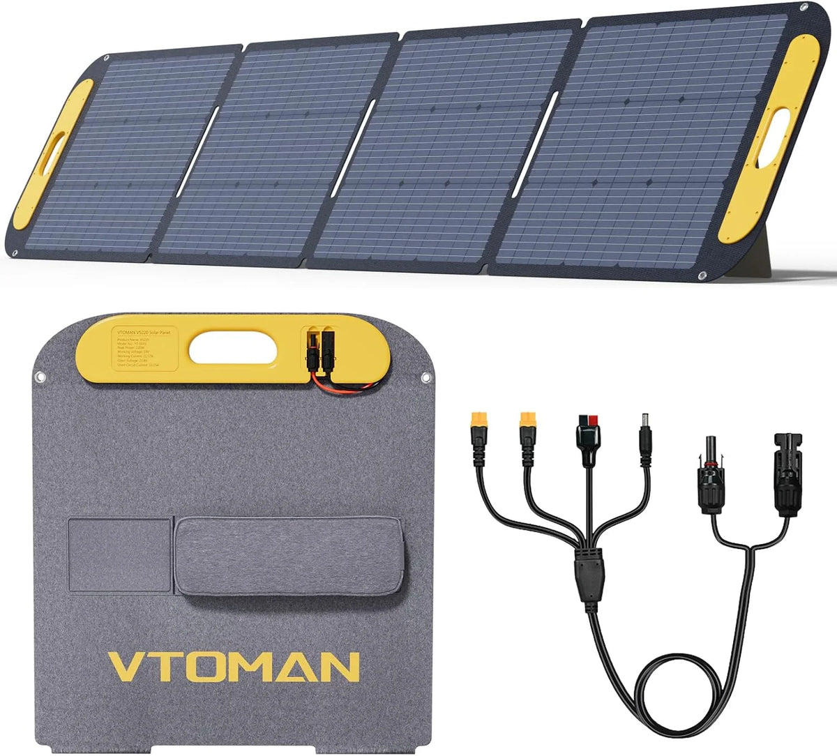 VTOMAN Foldable Solar Panel Charger for Power Stations and Camping