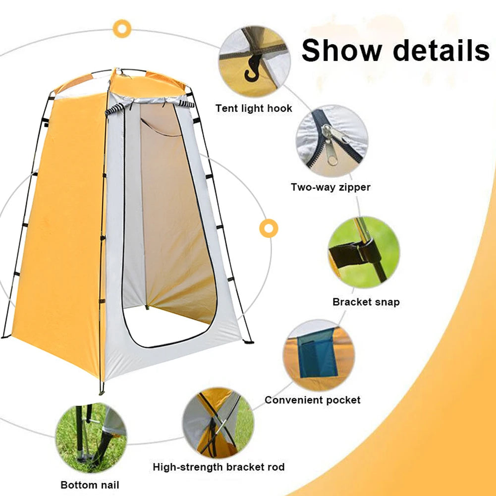 Folding Beach Bathing Privacy Shelter With Waterproof Sunshade