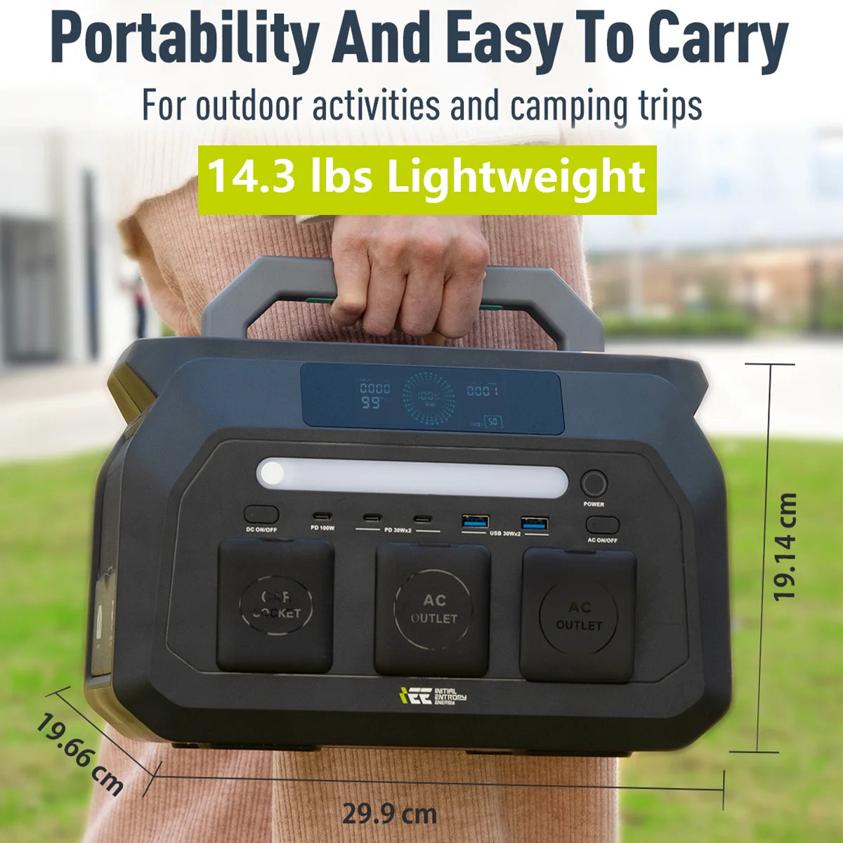 OSCAL IEE P800 Portable Power Station With LiFePO4 Battery