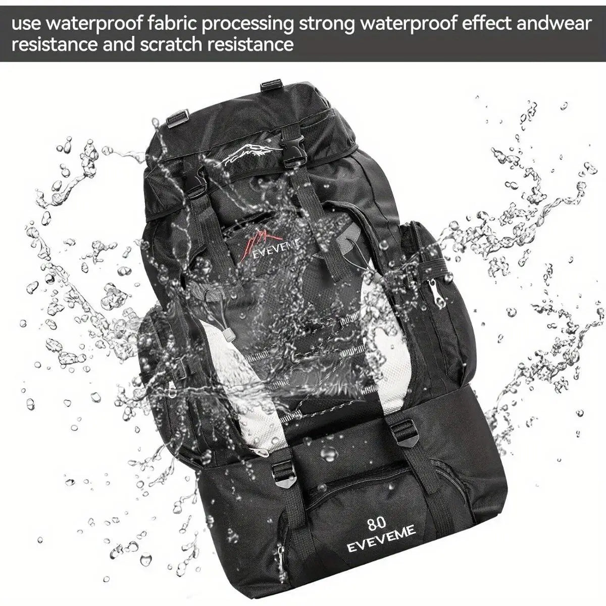 Outdoor Hiking Camping Travel Sports Backpack With Adjustable Straps