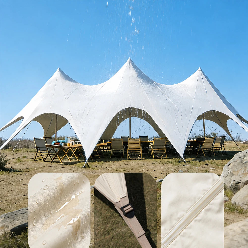 LISM Waterproof Outdoor Canopy Tent for Camping and Events