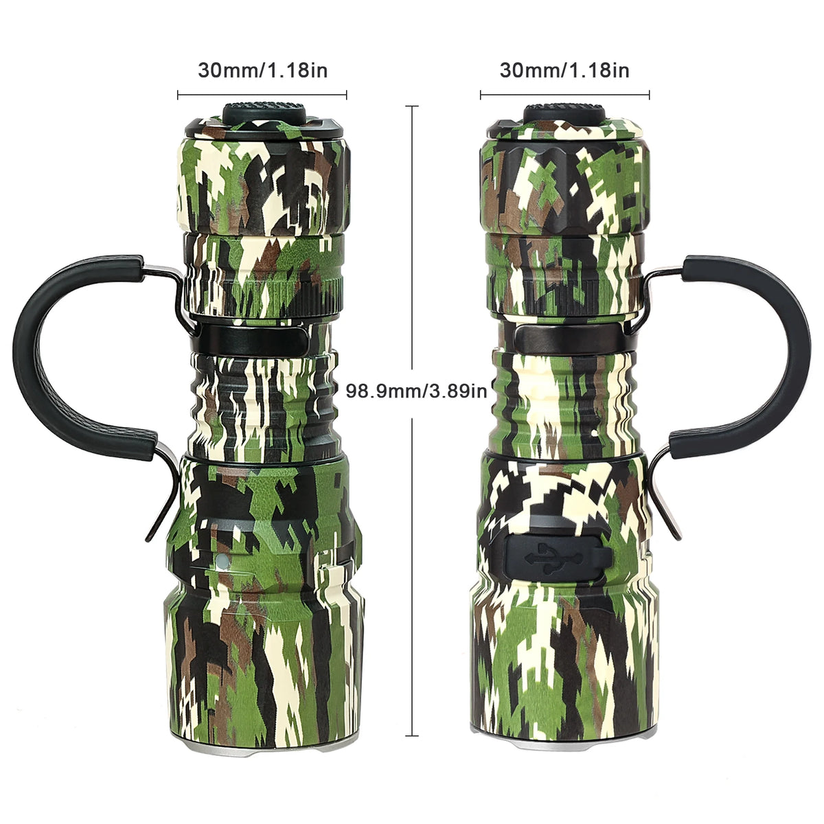 Wurkkos TD07 Tactical Rechargeable Flashlight With Dual Switches