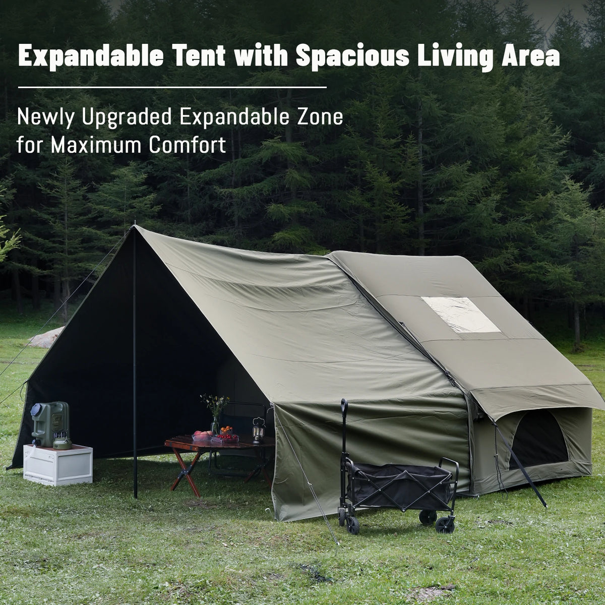 Pakicetus Quick Setup Inflatable Family Camping Tent With Breathable Mesh