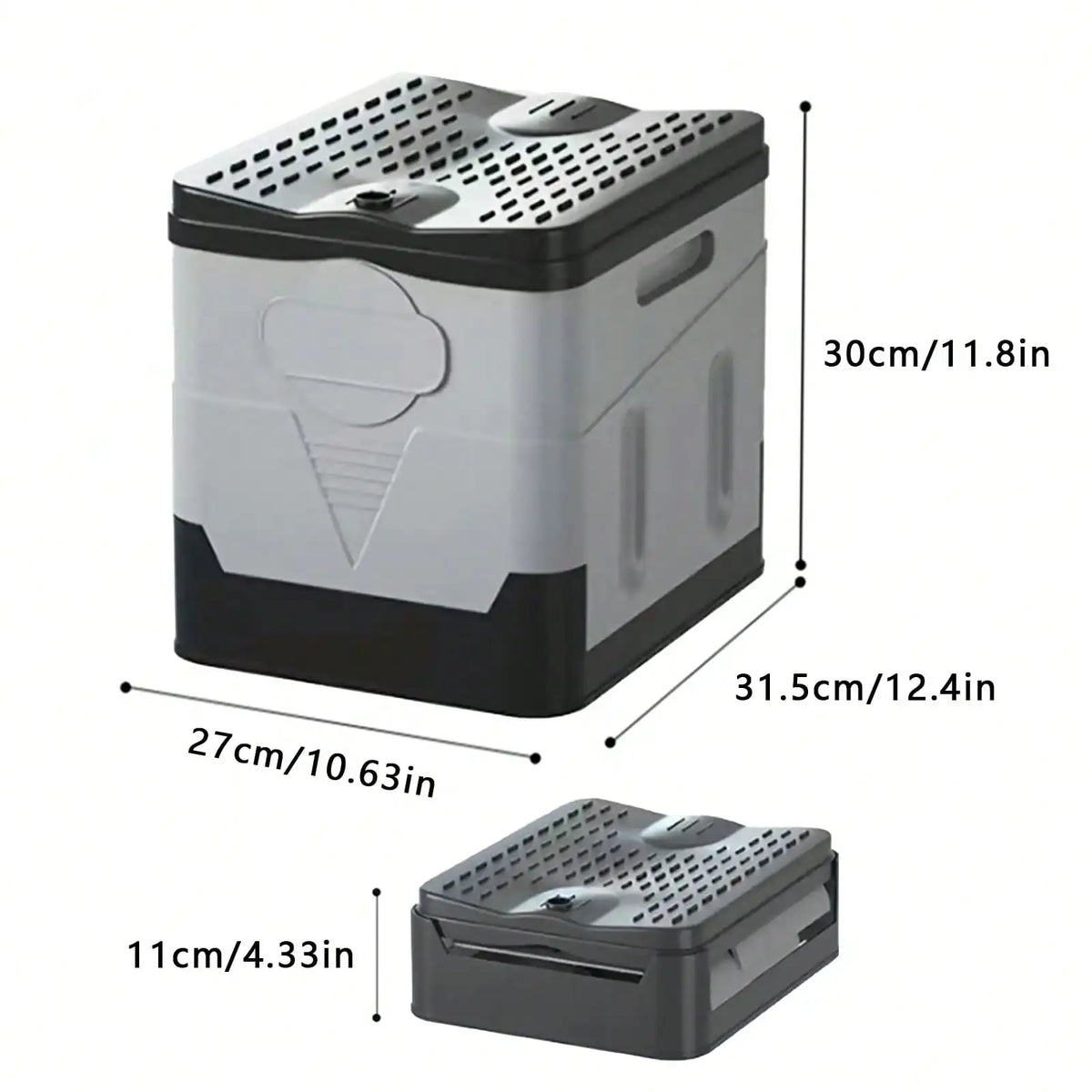 Portable Folding Camping Toilet With Lid And Waste Bags