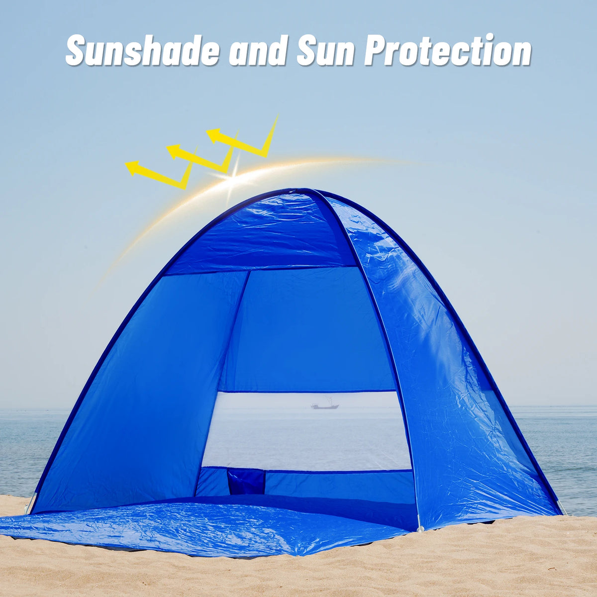 Automatic Beach Camping Tent with UPF 50 Sun Protection