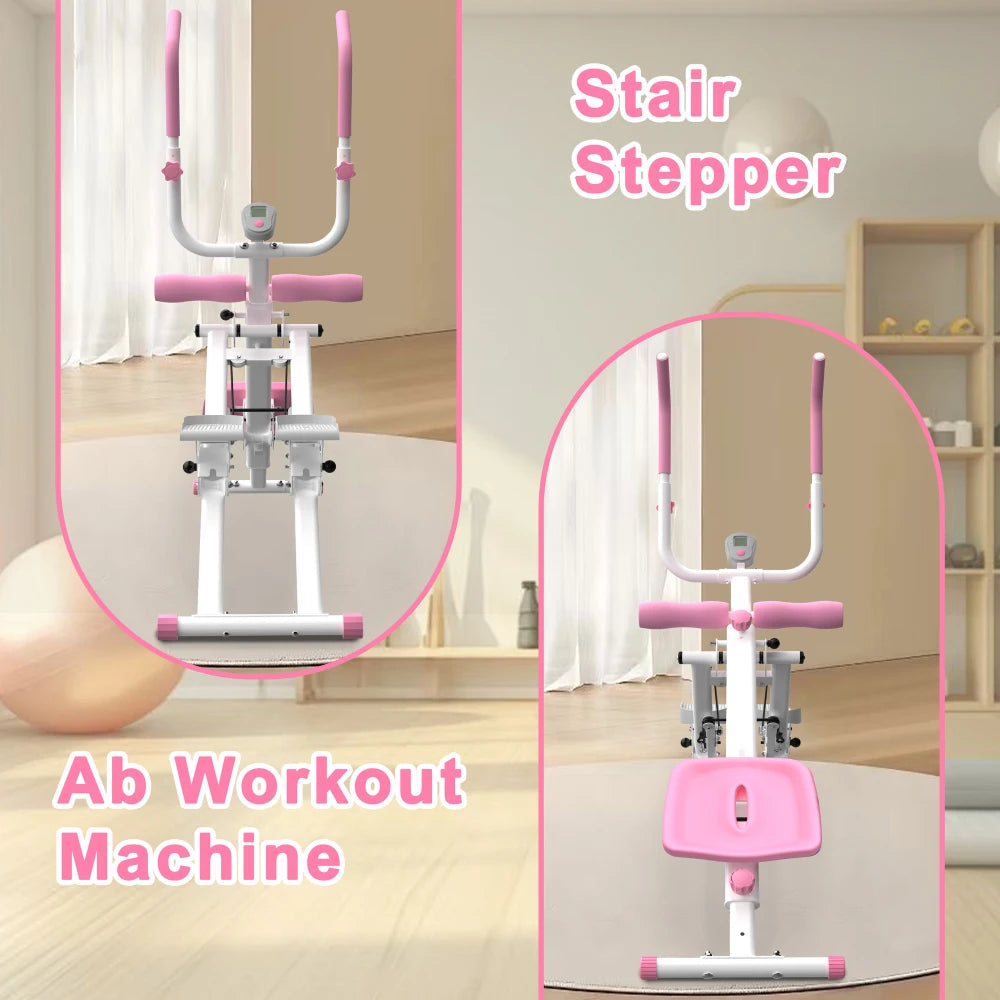 Multifunctional Stair Stepper And Ab Workout Machine For Home Fitness
