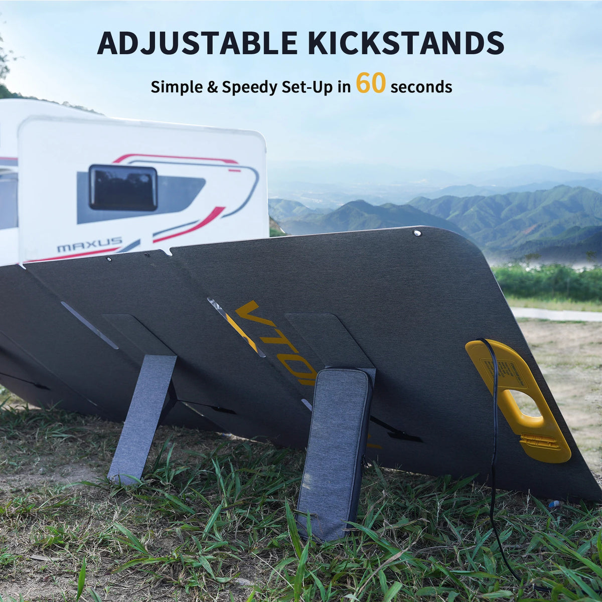 VTOMAN Portable Folding Solar Panel Charger With Adjustable Kickstands