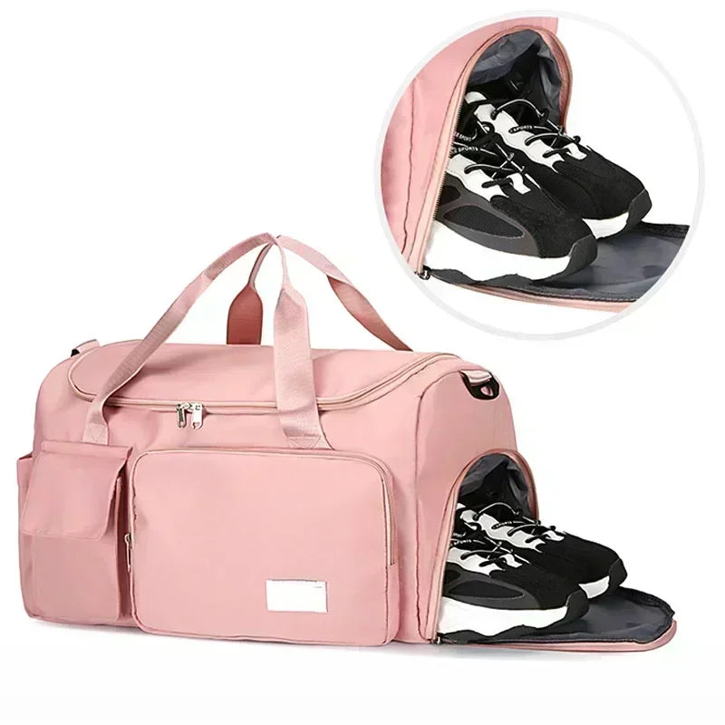 Travel Gym Weekender Duffel Bag With Shoe Compartment