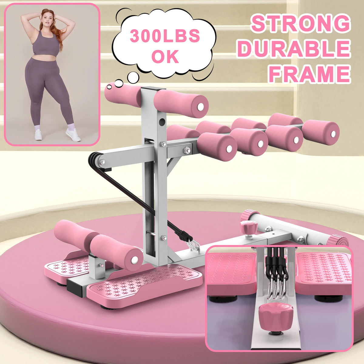 Deep Squat Machine With Resistance Bands For Home Fitness Training