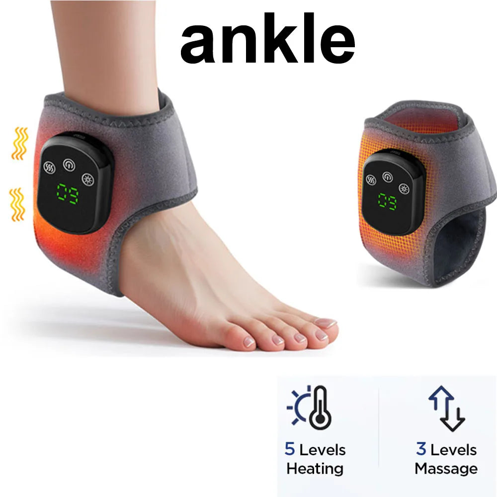 Hailicare Wireless Electric Heating Ankle Brace With Massage Support