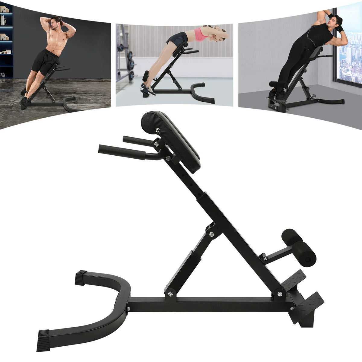 Roman Chair Back Extension Machine For Strength Training Home Gym