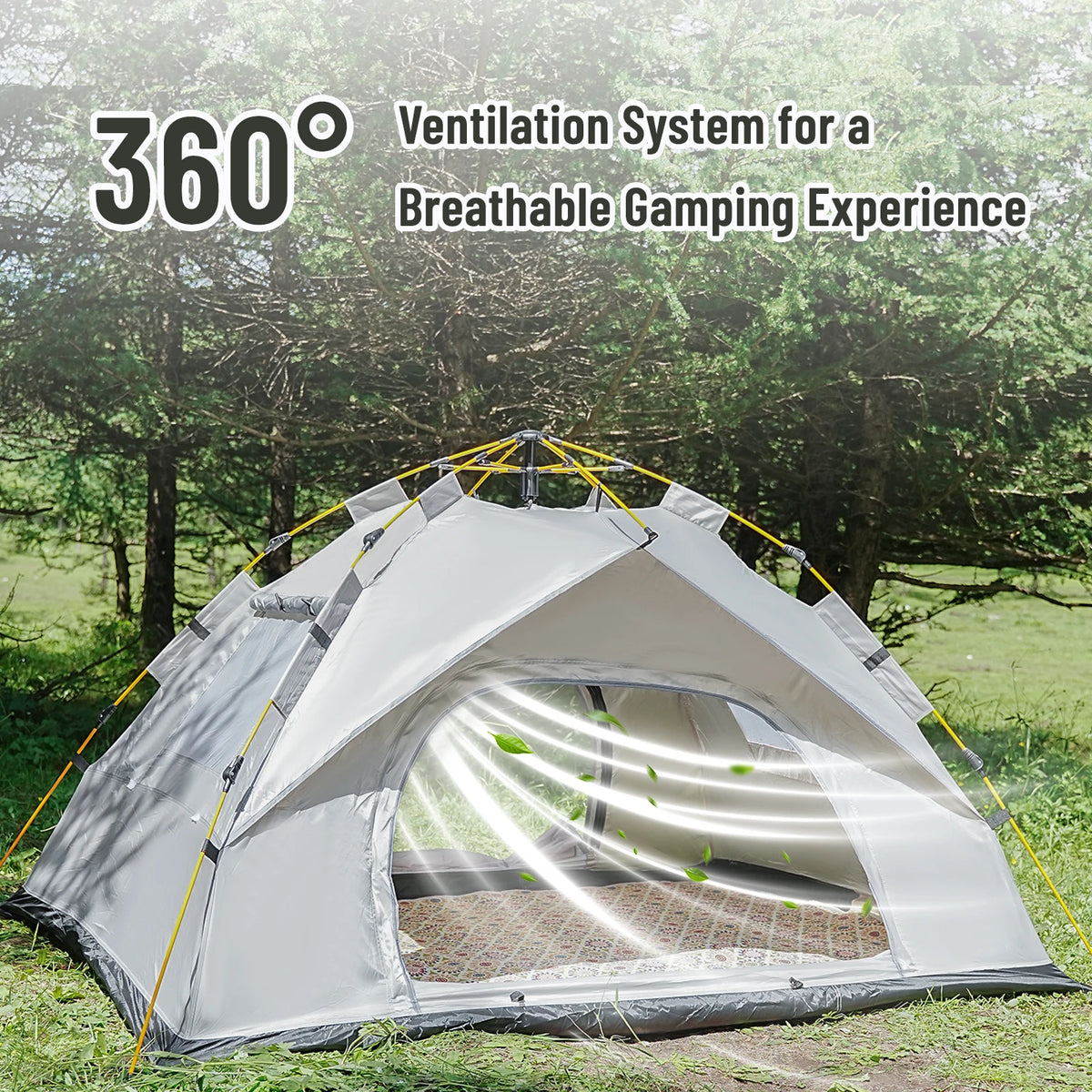 Pakicetus Automatic Pop Up Shelter Tent For Camping And Beach