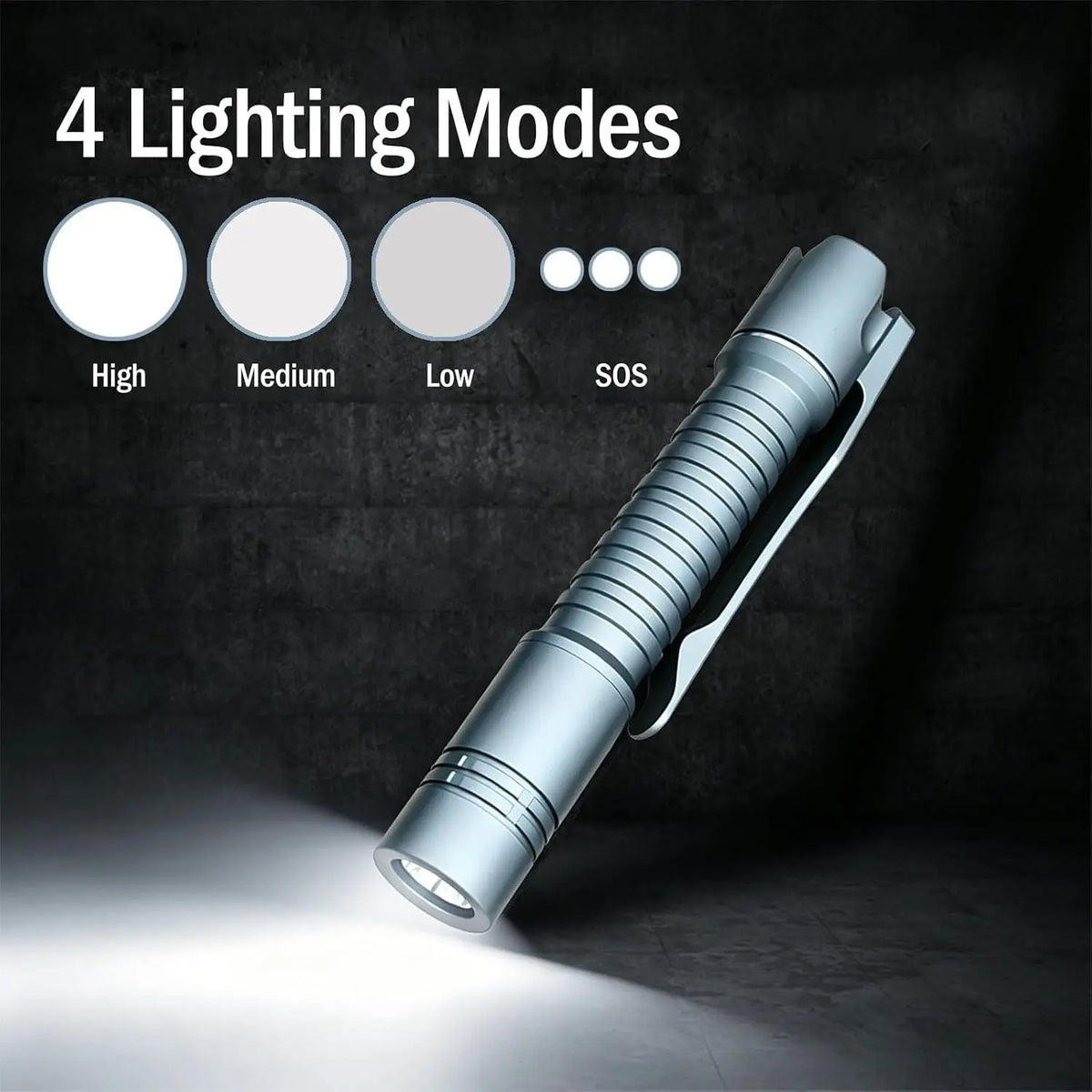 ReyLight Pineapple Titanium Flashlight With Nichia 519A LED