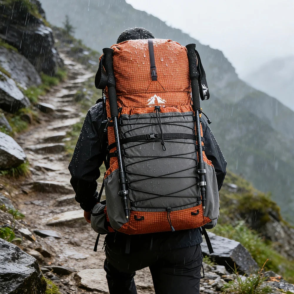 Night Cat Lightweight Waterproof Hiking Backpack With Rain Cover
