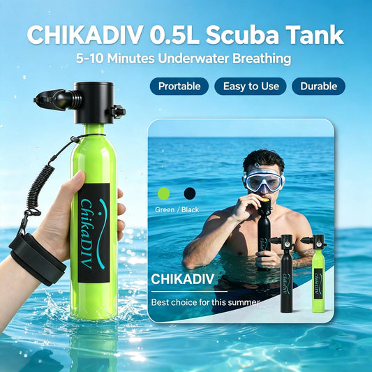 ChikaDIV Portable Mini Scuba Diving Tank For Underwater Breathing