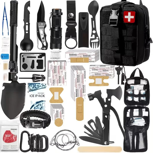 Survival Kit With First Aid Tools For Outdoor Adventures