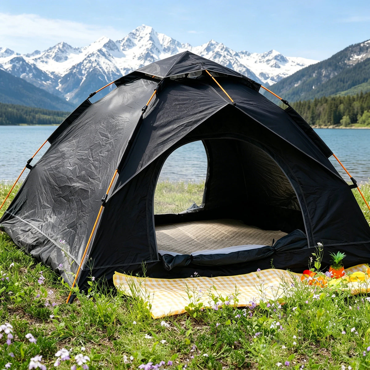 Pakicetus Instant Pop Up Dome Tent With Dual Doors