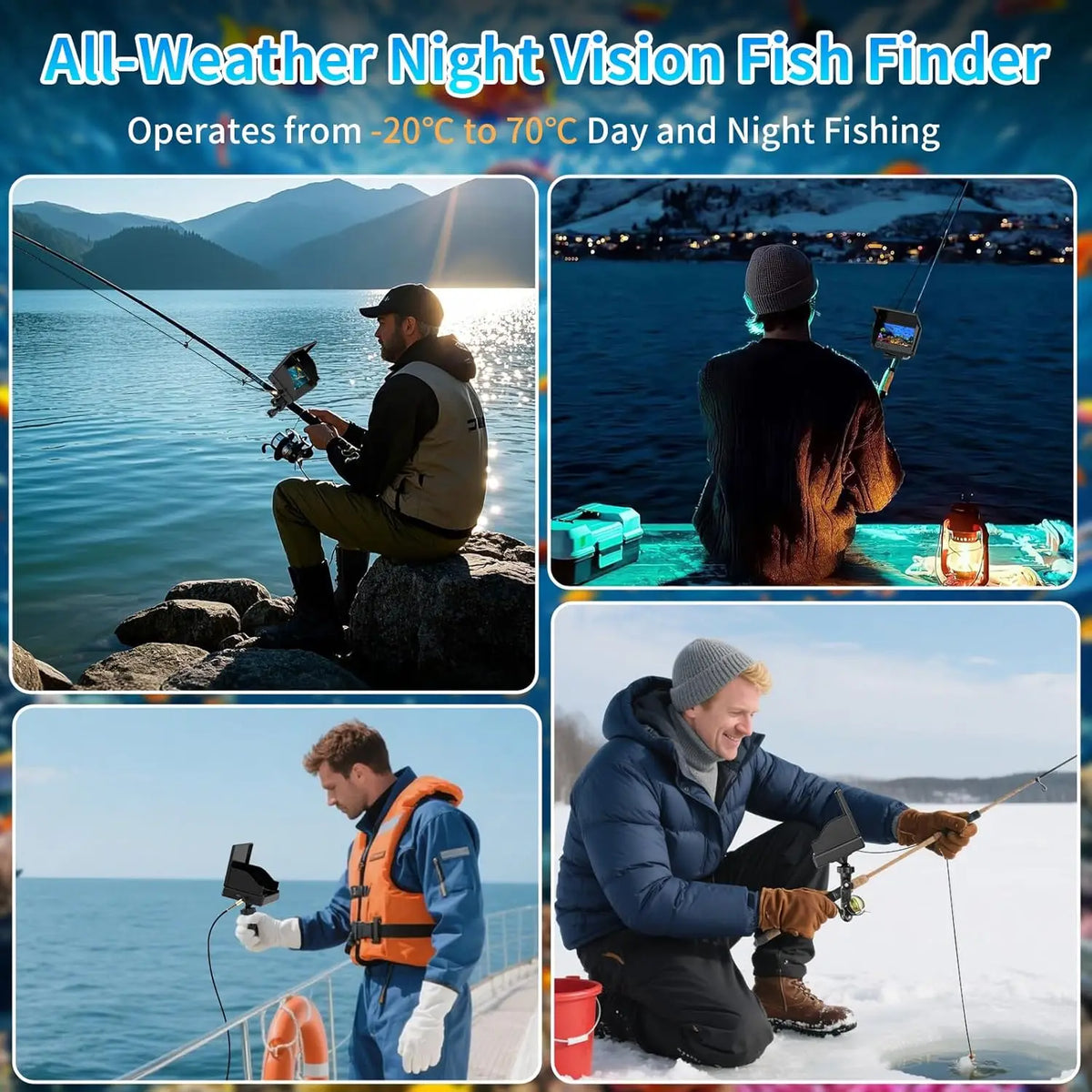 Underwater Fishing Camera With HD LCD Display And Night Vision