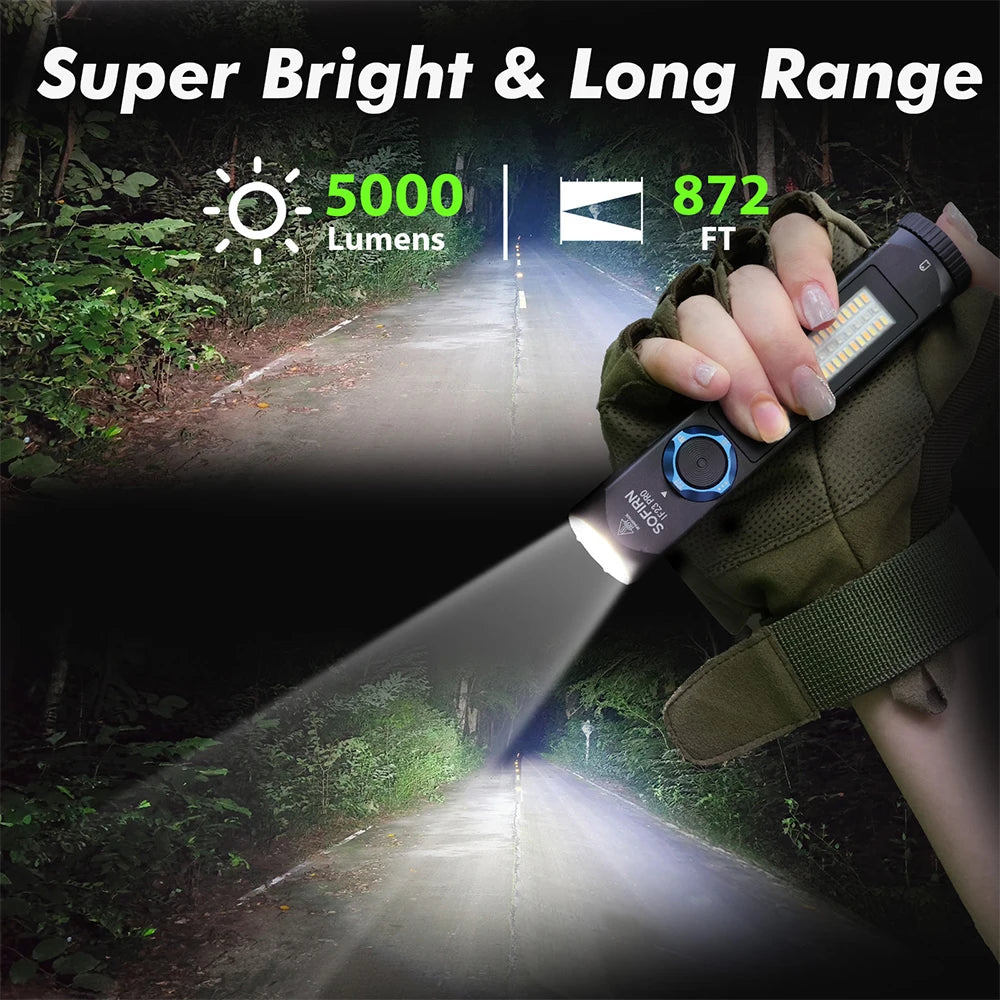 Sofirn IF23 Pro RGB Rechargeable LED Flashlight with Magnetic Base