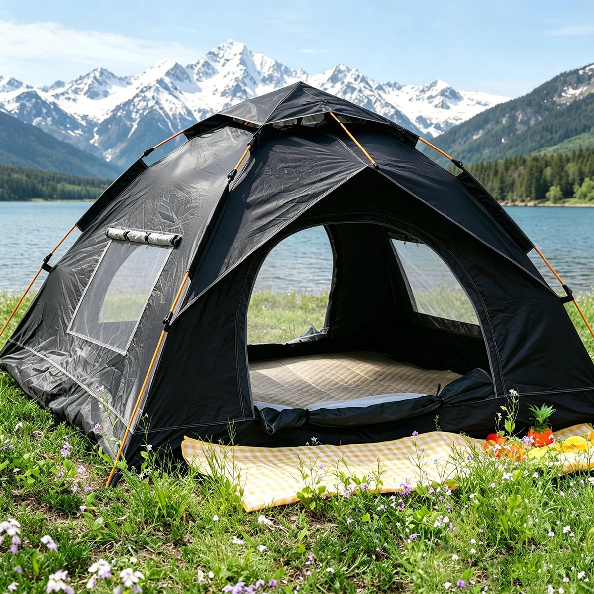 Pakicetus Instant Pop Up Dome Tent With Dual Doors