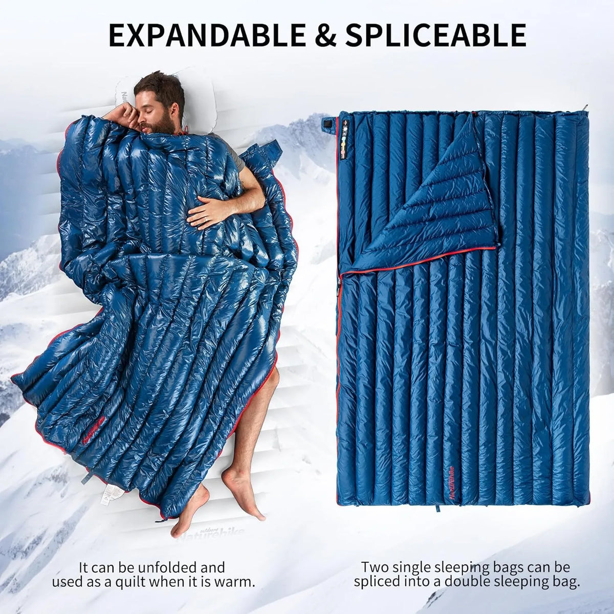 Naturehike Ultralight Duck Down Sleeping Bag For Camping