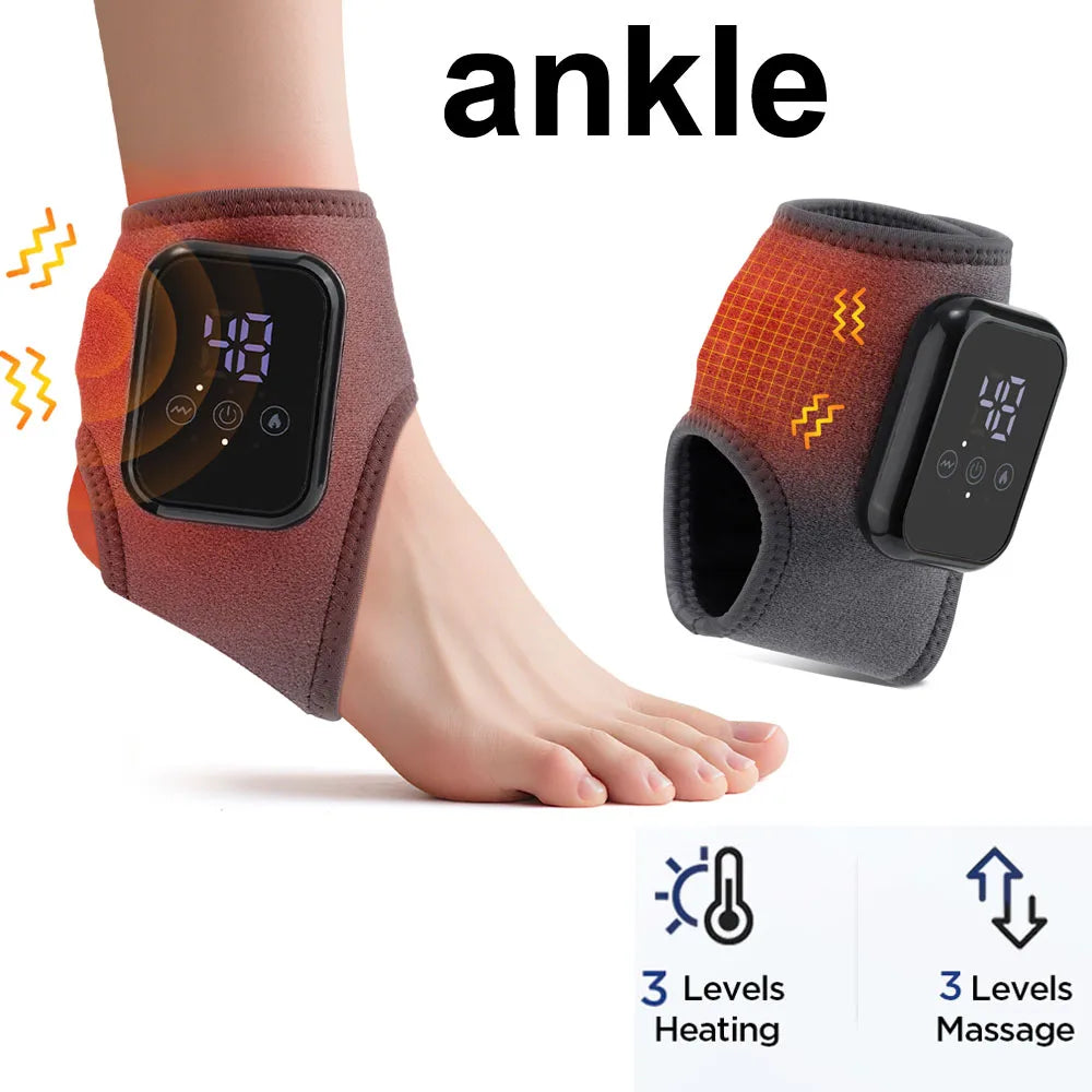 Hailicare Wireless Electric Heating Ankle Brace With Massage Support