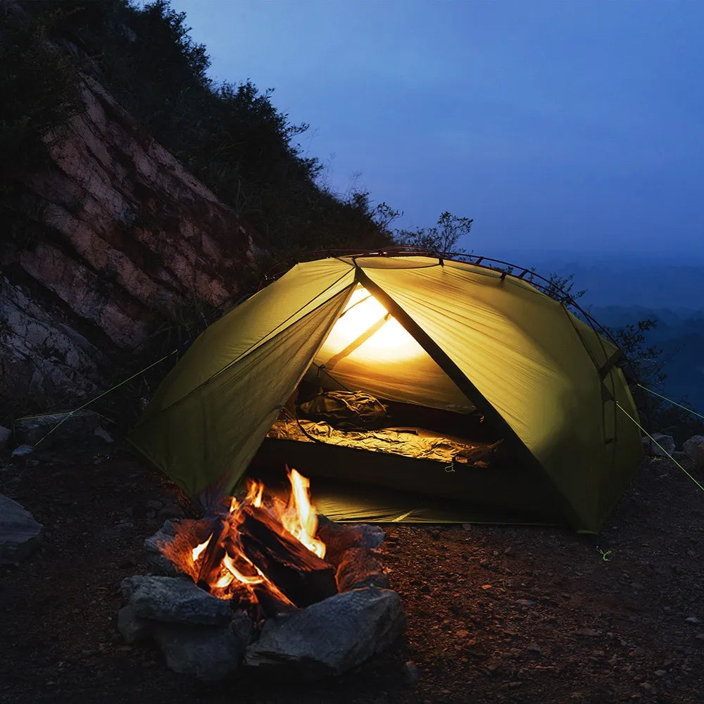 Night Cat Ultralight Waterproof Double Layer Backpacking Tent