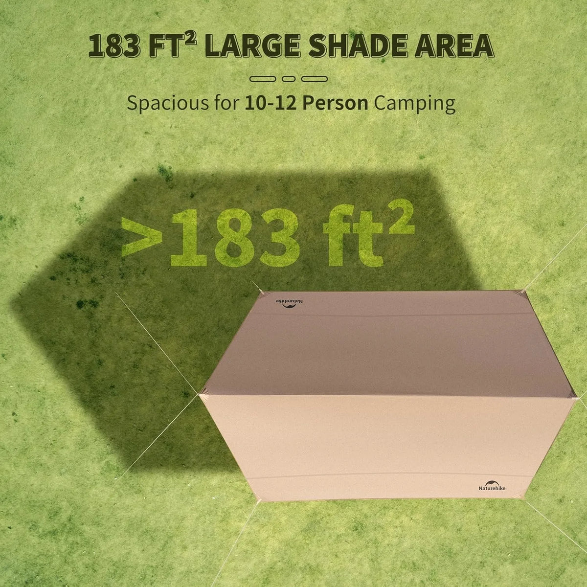 Naturehike Waterproof Camping Sun Shelter Canopy for Outdoor Use