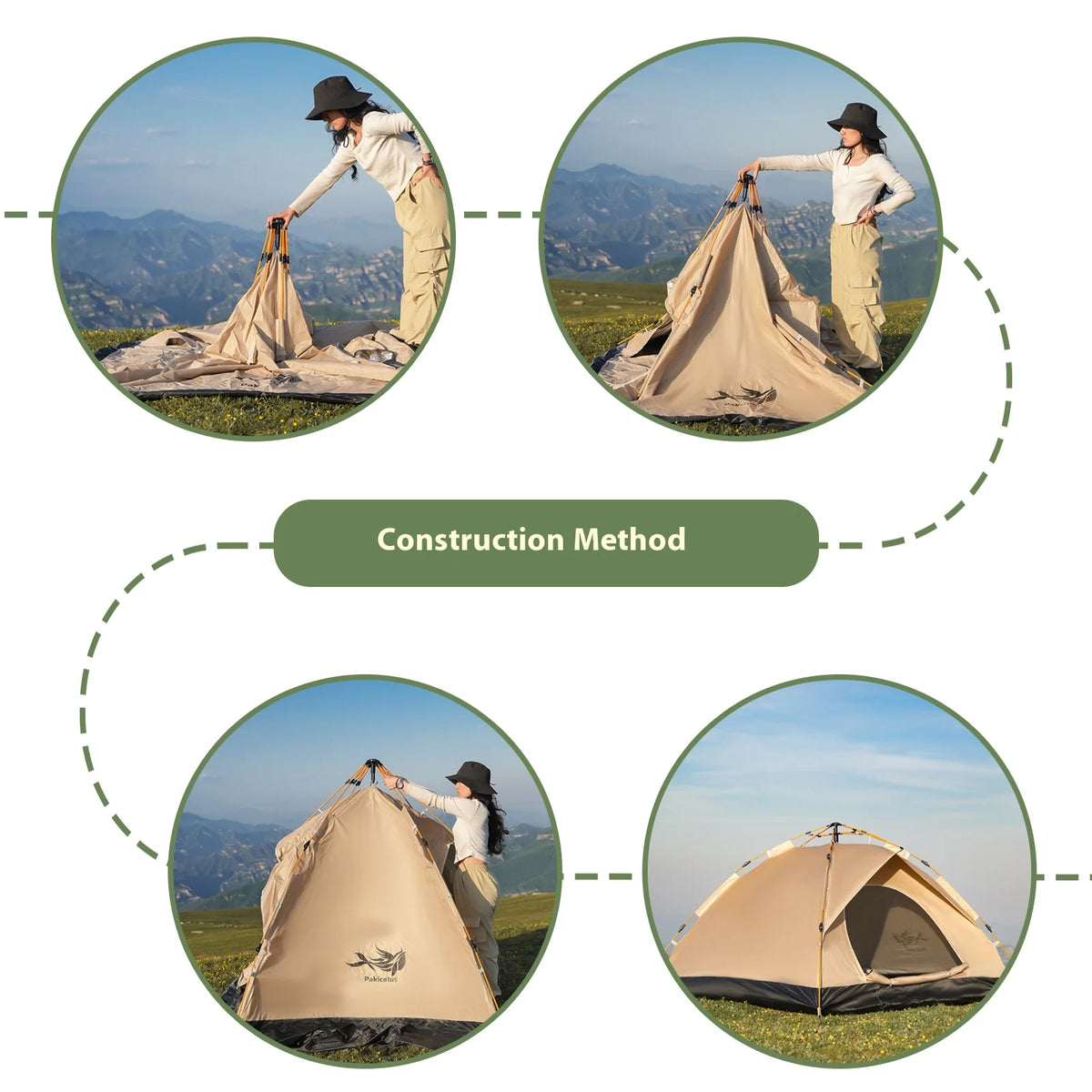 Pakicetus Gold Series Instant Cabin Tent for Outdoor Adventures