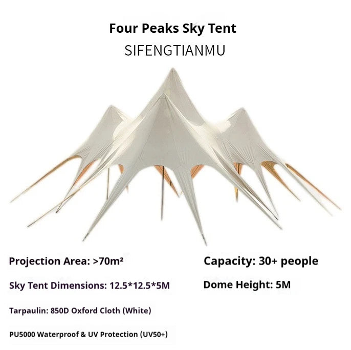 LISM Waterproof Outdoor Canopy Tent for Camping and Events