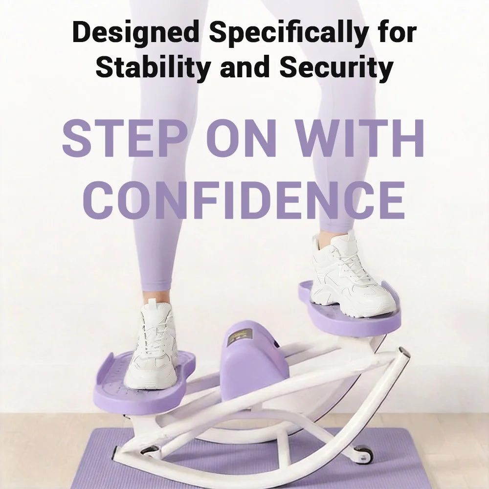 UMAY Mini Stepper With Resistance Bands For Home Workouts