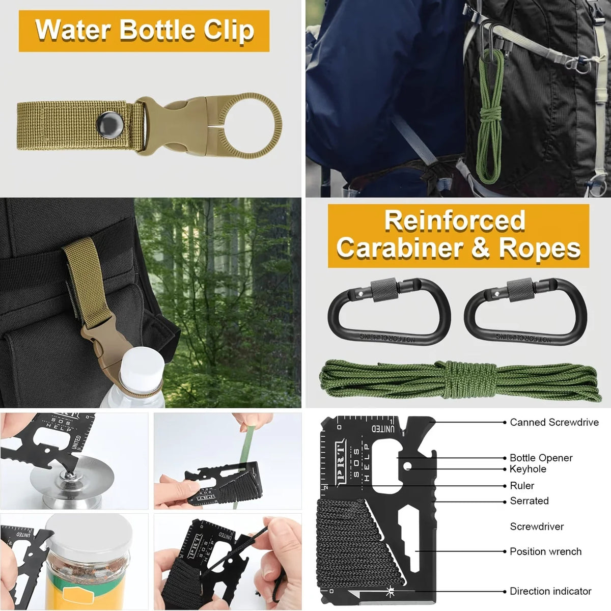 Professional Survival And Outdoor Gear Kit For Camping Adventures