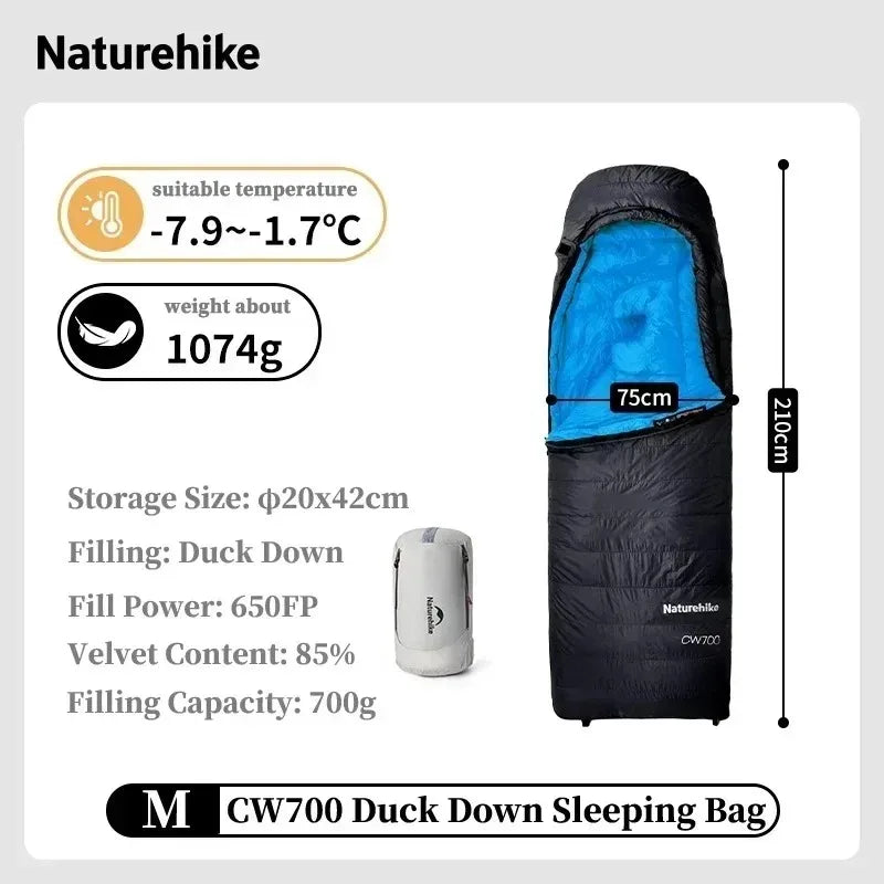 Naturehike Ultralight Duck Down Sleeping Bag For Outdoor Camping
