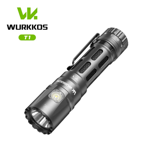 Wurkkos T1 Tactical Waterproof USB Rechargeable Multi Mode LED Flashlight