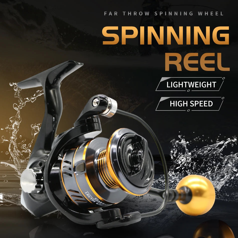 Rooblinos Metal Spinning Fishing Reel With Powerful Drag System