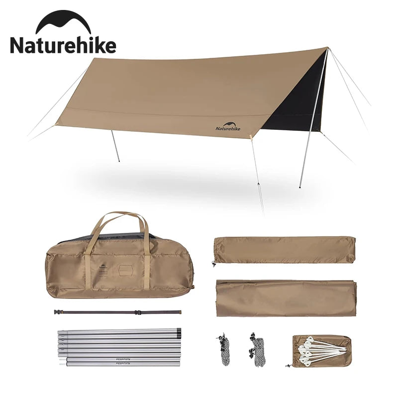 Naturehike Waterproof Camping Sun Shelter Canopy for Outdoor Use