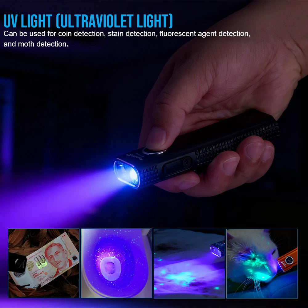 TrustFire MINIX6-SE Rechargeable LED Flashlight With UV Light