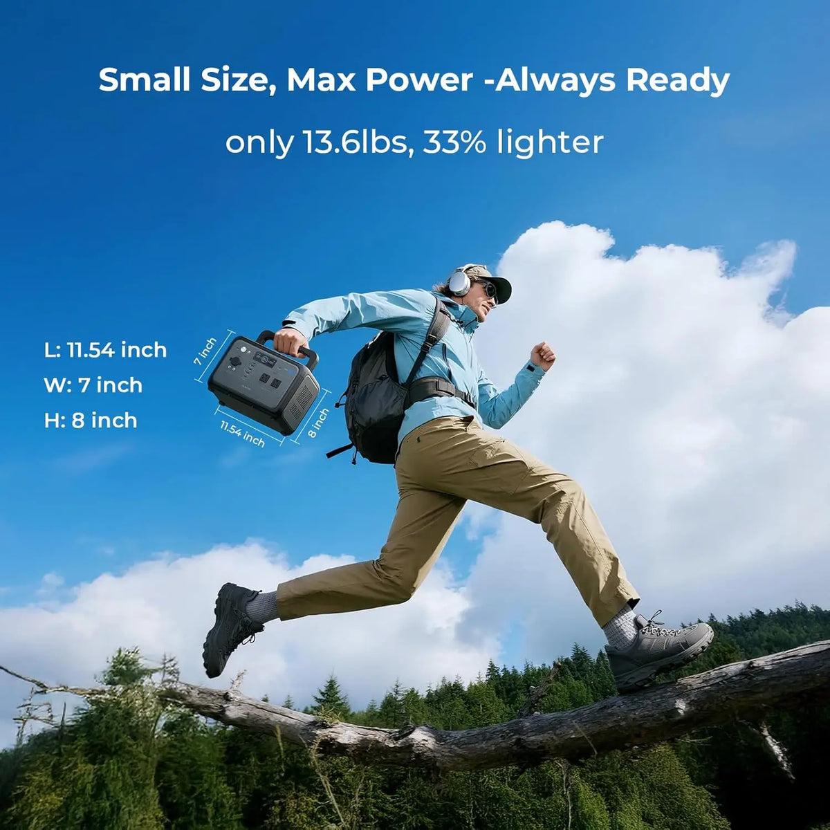 OUKITEL Portable Power Station Solar Generator LiFePO4 Home Backup Camping