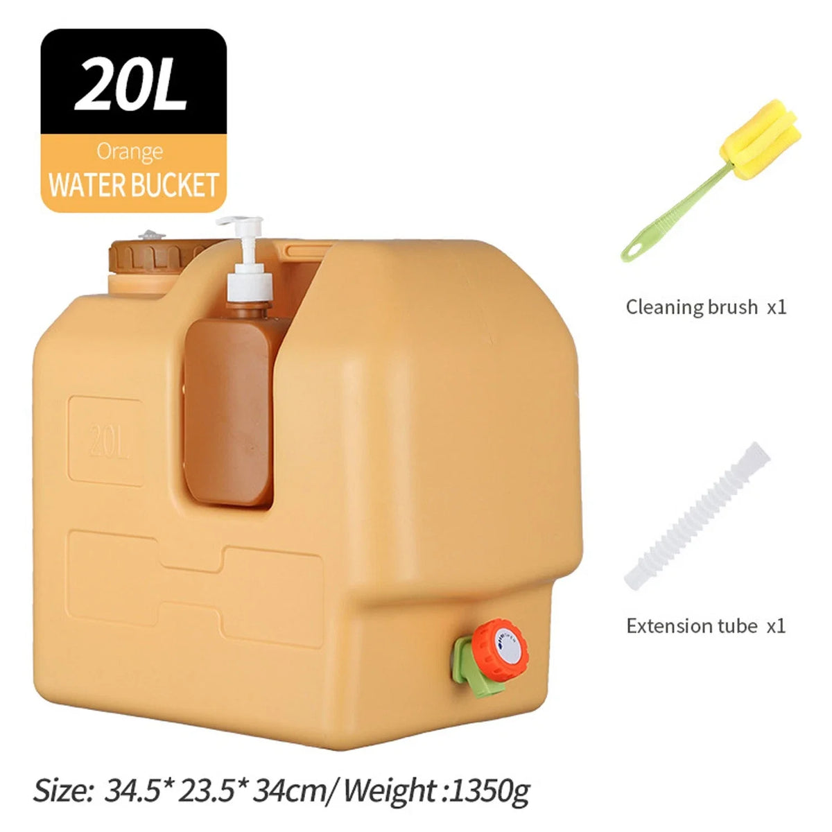 Portable Emergency Water Storage Bag With Spigot For Outdoor Camping
