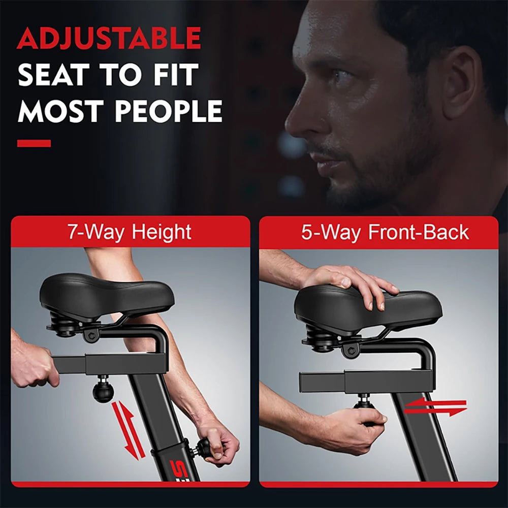 Pooboo Air Resistance Fan Bike For Full Body Cardio Workouts
